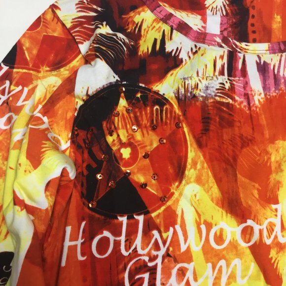 Woman’s Embellished Sequins Top Hollywood Glam - Picture 6 of 8